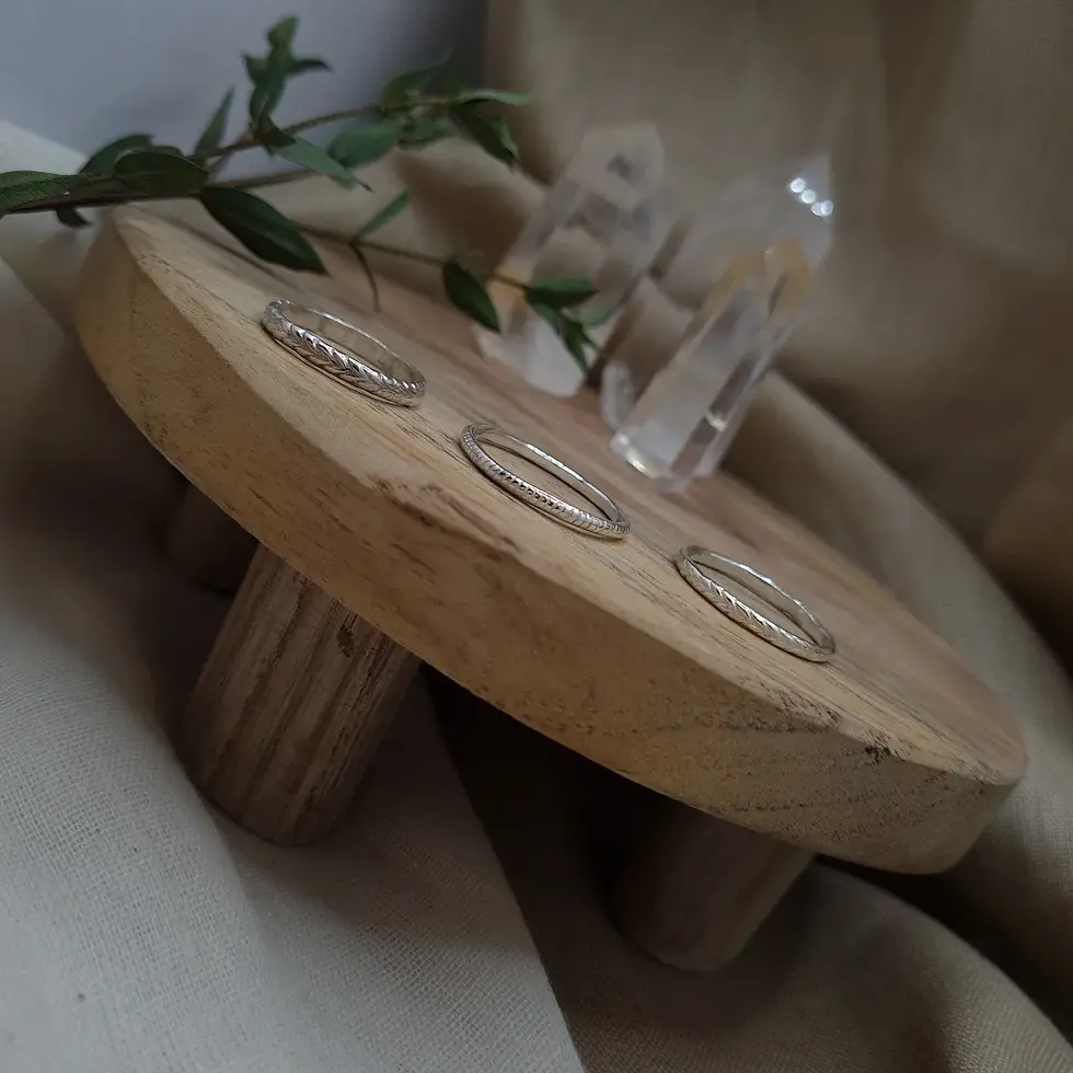 Thumbnail: sterling silver stackable rings