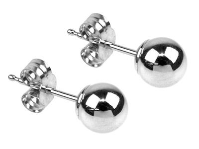 Thumbnail: Gold Mini Ball Stud Earrings