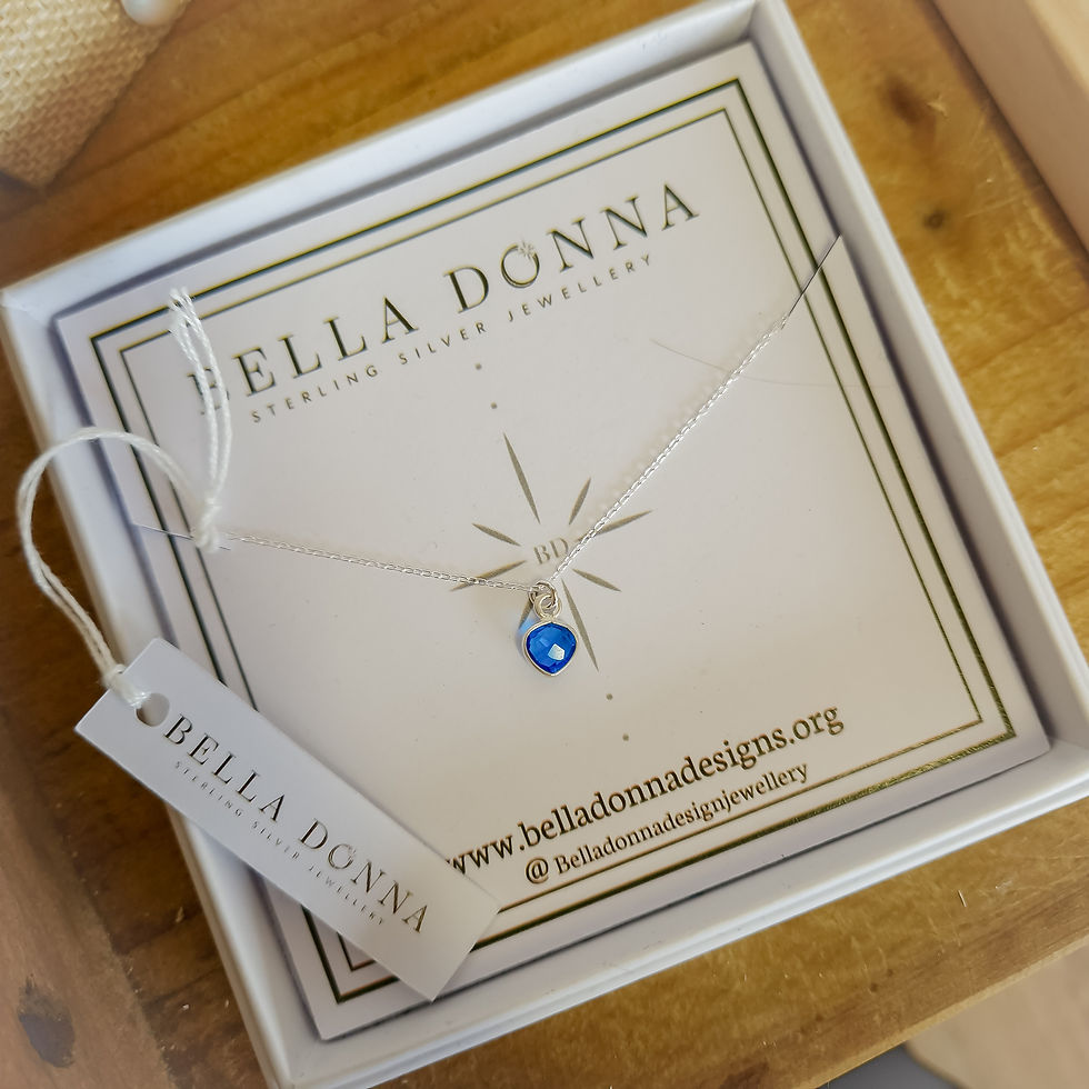 Sterling silver and Topaz Heart necklace