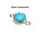 Thumbnail: 6mm Abrigale fancy connector with gemstone Gold and Silver 