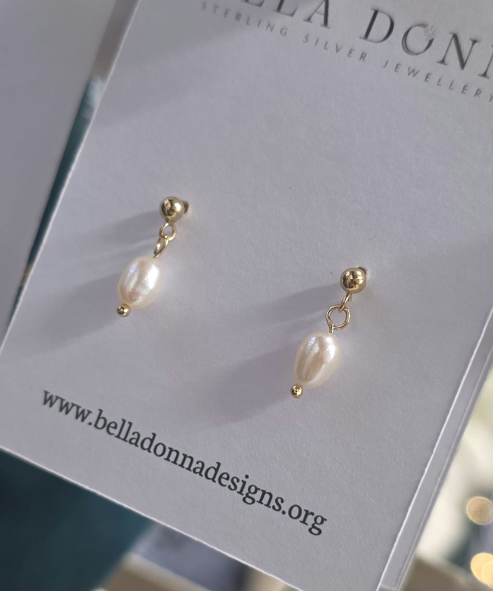 Thumbnail: Pearl drop Stud earrings studs