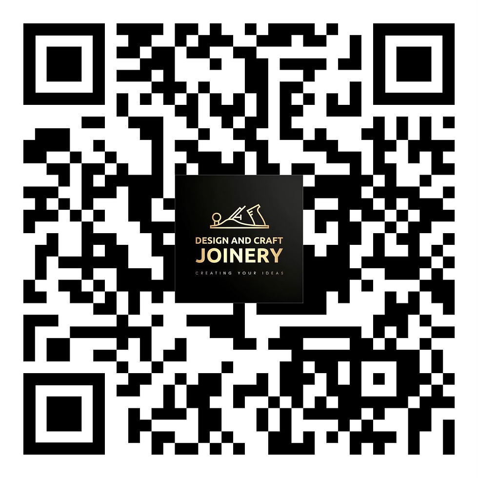 Scan QR code to contact Design and Craft Joinery