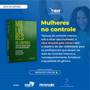 RGB e IGCP têm artigo publicado no livro “Mulheres no Controle”