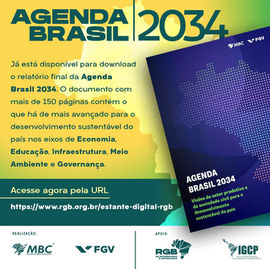 “Agenda Brasil 2034″ traz propostas e metas para o desenvolvimento sustentável do país