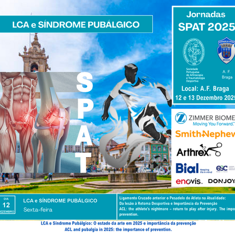 Inscrições Jornadas SPAT Braga: