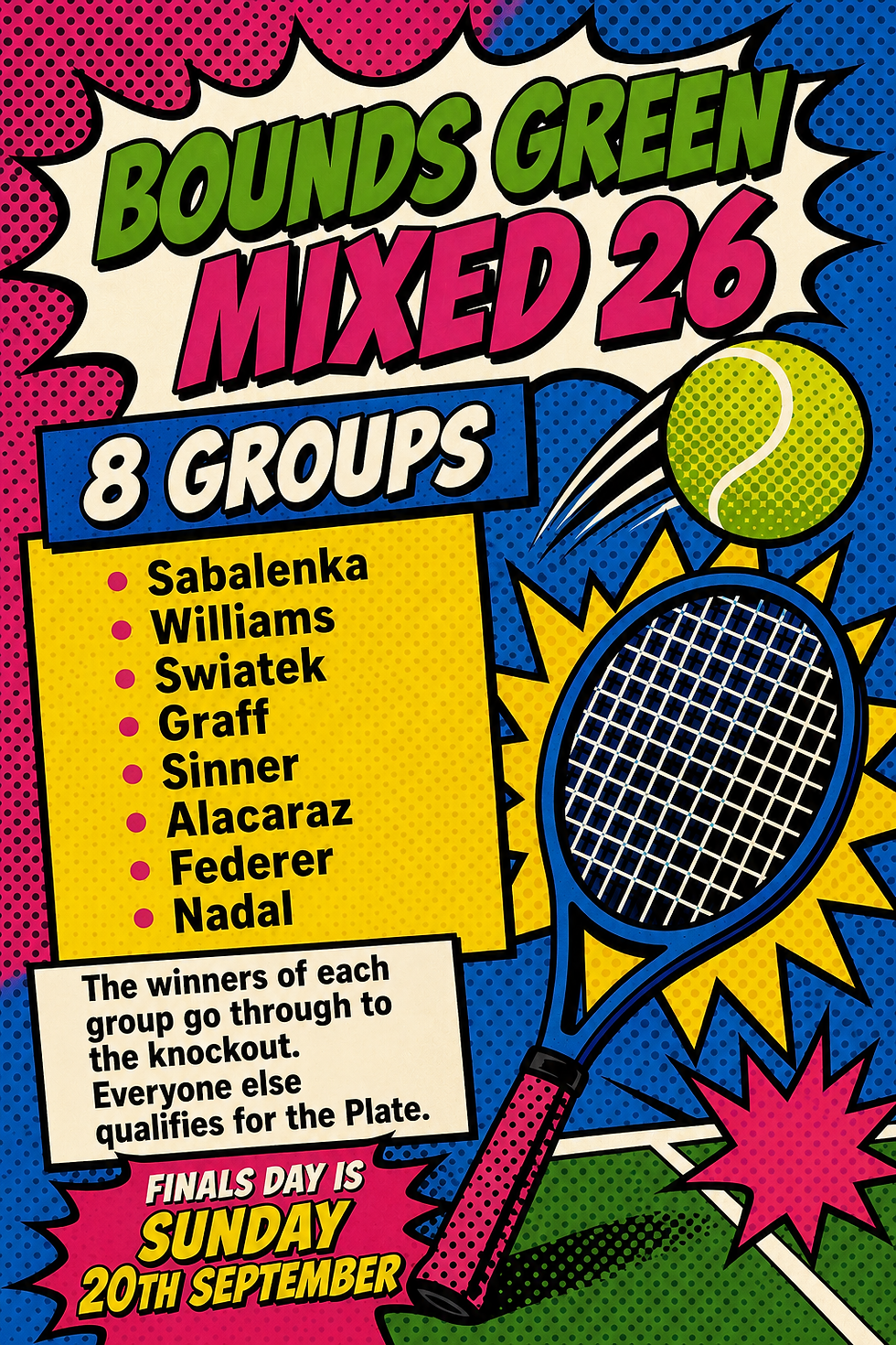 Mixed Doubles field set