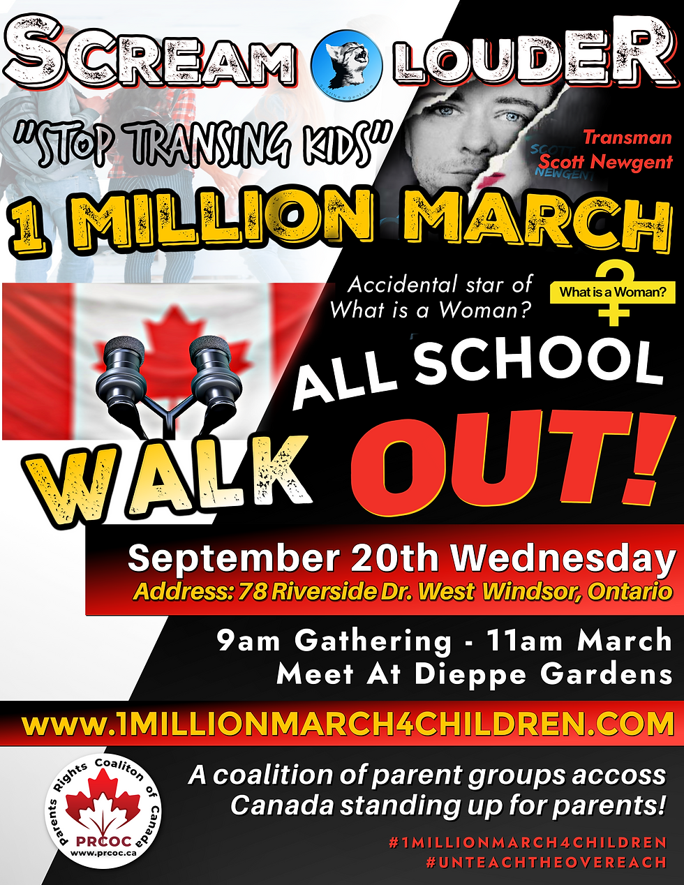 SCREAMING Louder 'STOP Transing Kids!'
