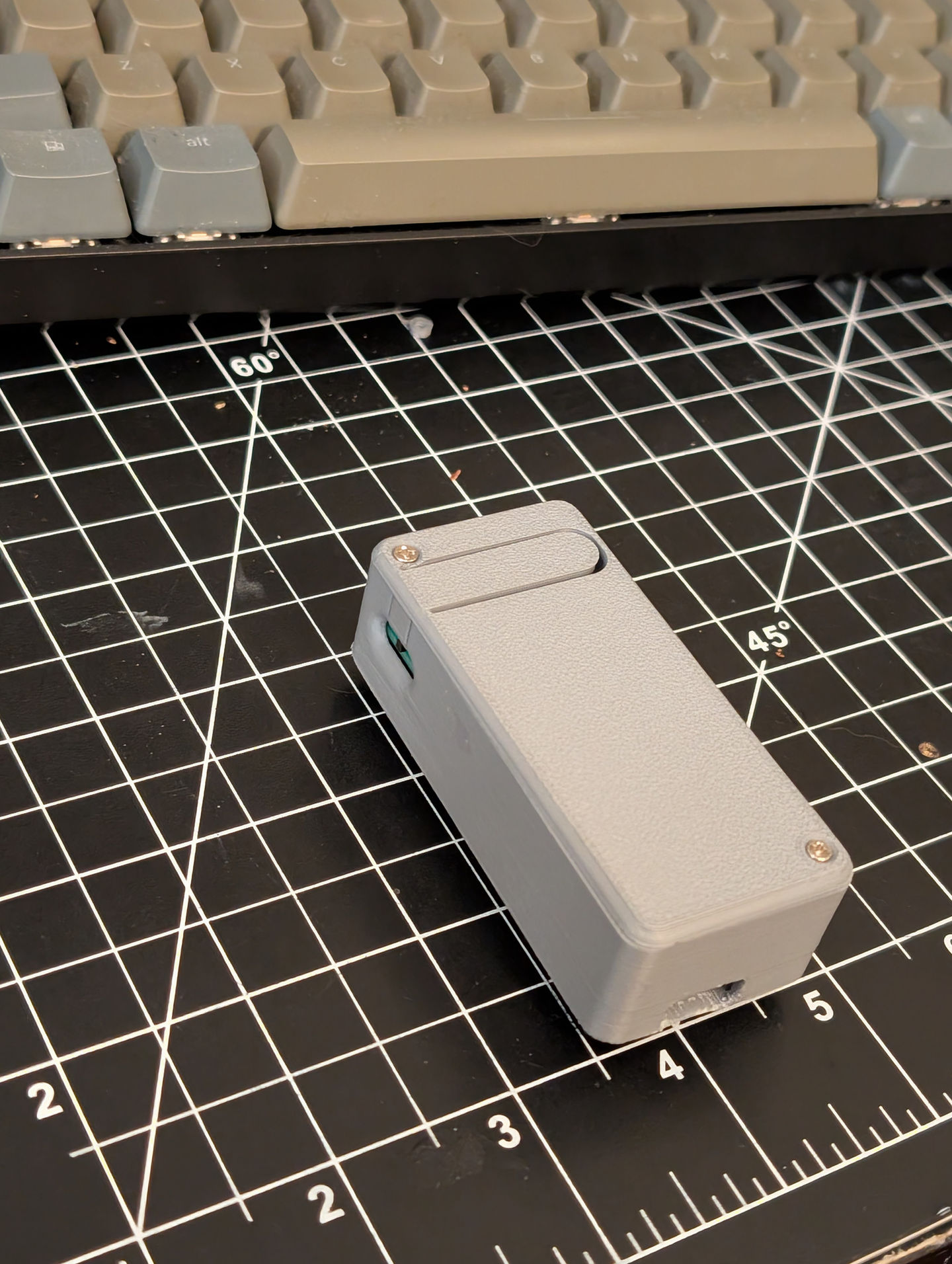 Side view of assembled device