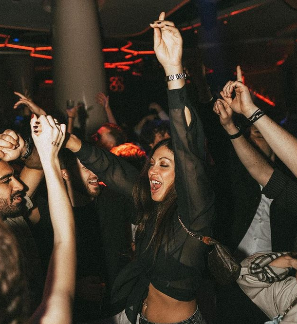 People clubbing in Barcelona