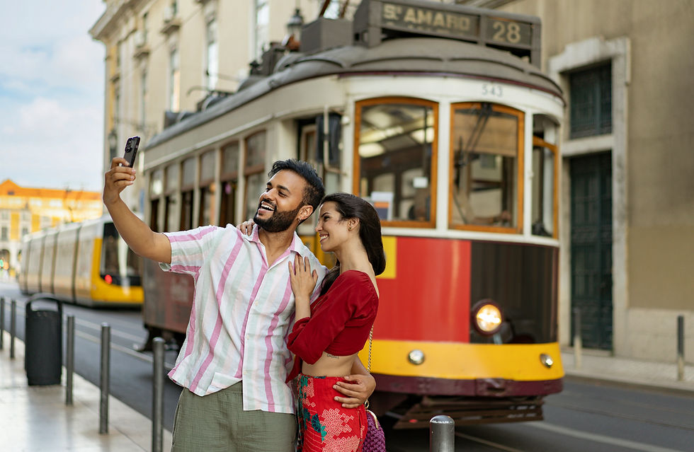 Couple in Lisbon