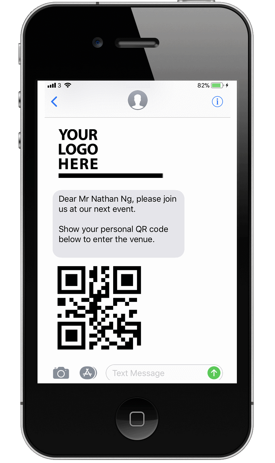 Sending out QR codes through MMS