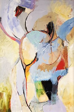 65. Alone Together 27, 2020, 135x200 cm, acryl op doek