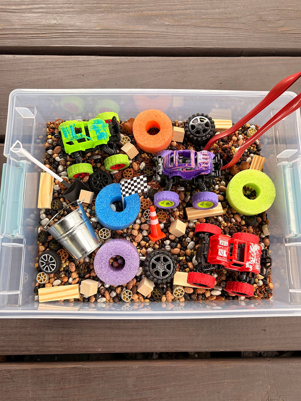 Thumbnail: Monster Truck Sensory Bin