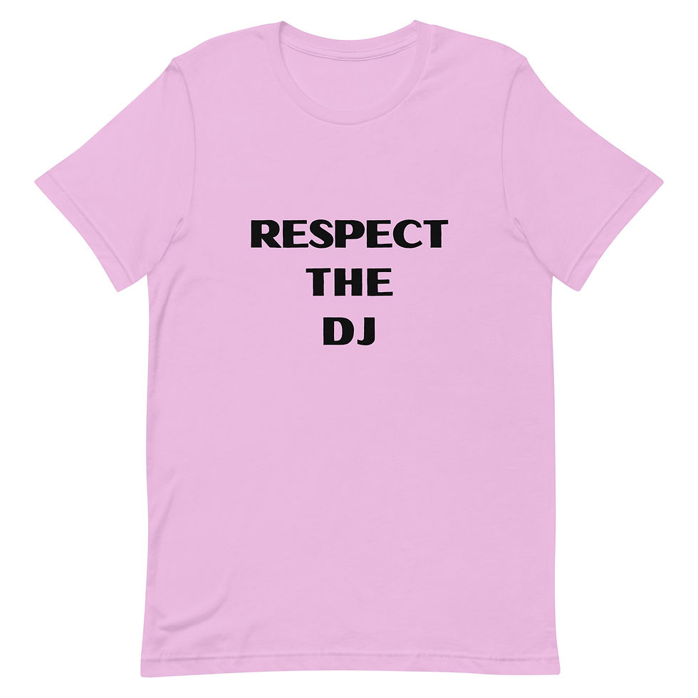 Thumbnail: Respect the DJ - Unisex Short-Sleeve T-Shirt - Black Logo