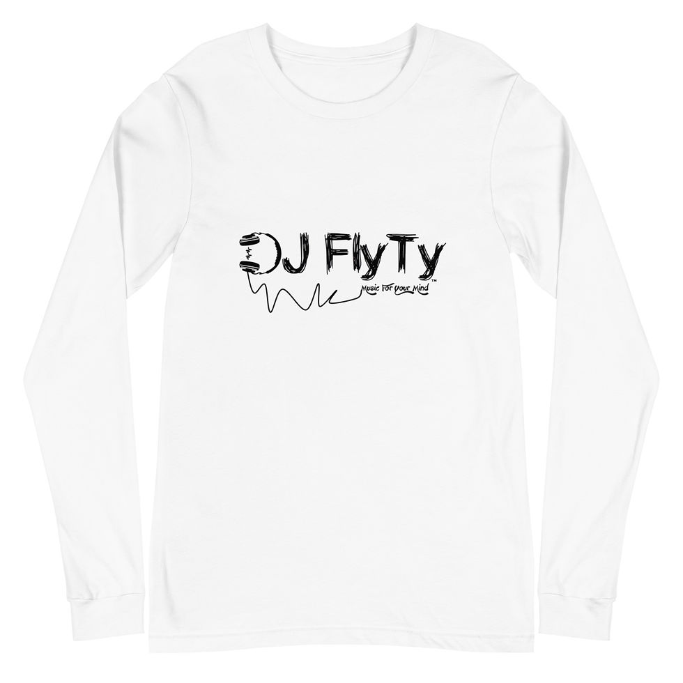 Thumbnail: DJ Fly Ty - Unisex Long Sleeve - Black Logo