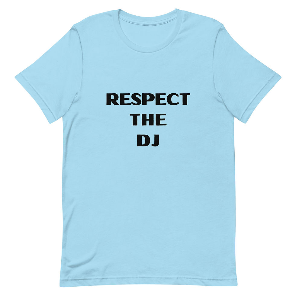 Thumbnail: Respect the DJ - Unisex Short-Sleeve T-Shirt - Black Logo