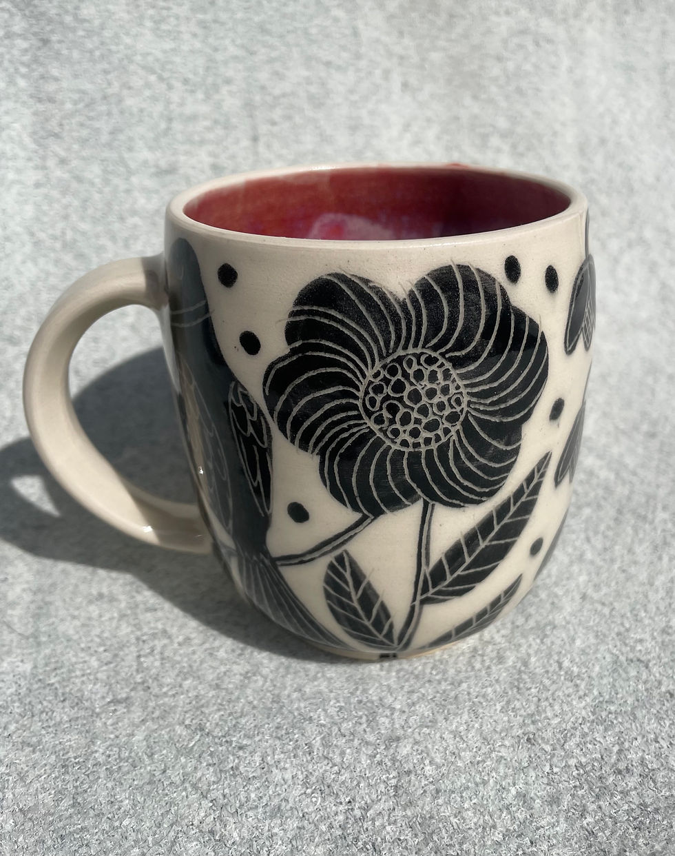 Thumbnail: Flora Noir Sparrow Mug