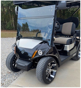 Golf cart seat upgrade and paint