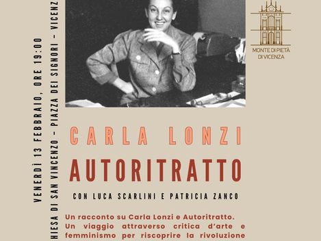 VENERDI' 13/02/2026 h. 19:00 - CARLA LONZI - AUTORITRATTO