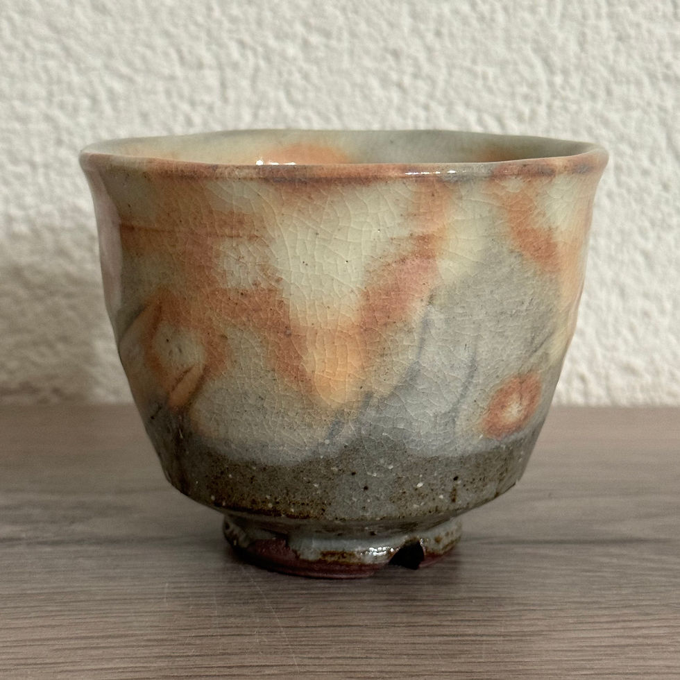 Thumbnail: L042)Hagi ware Yuka Matsuo tea cup