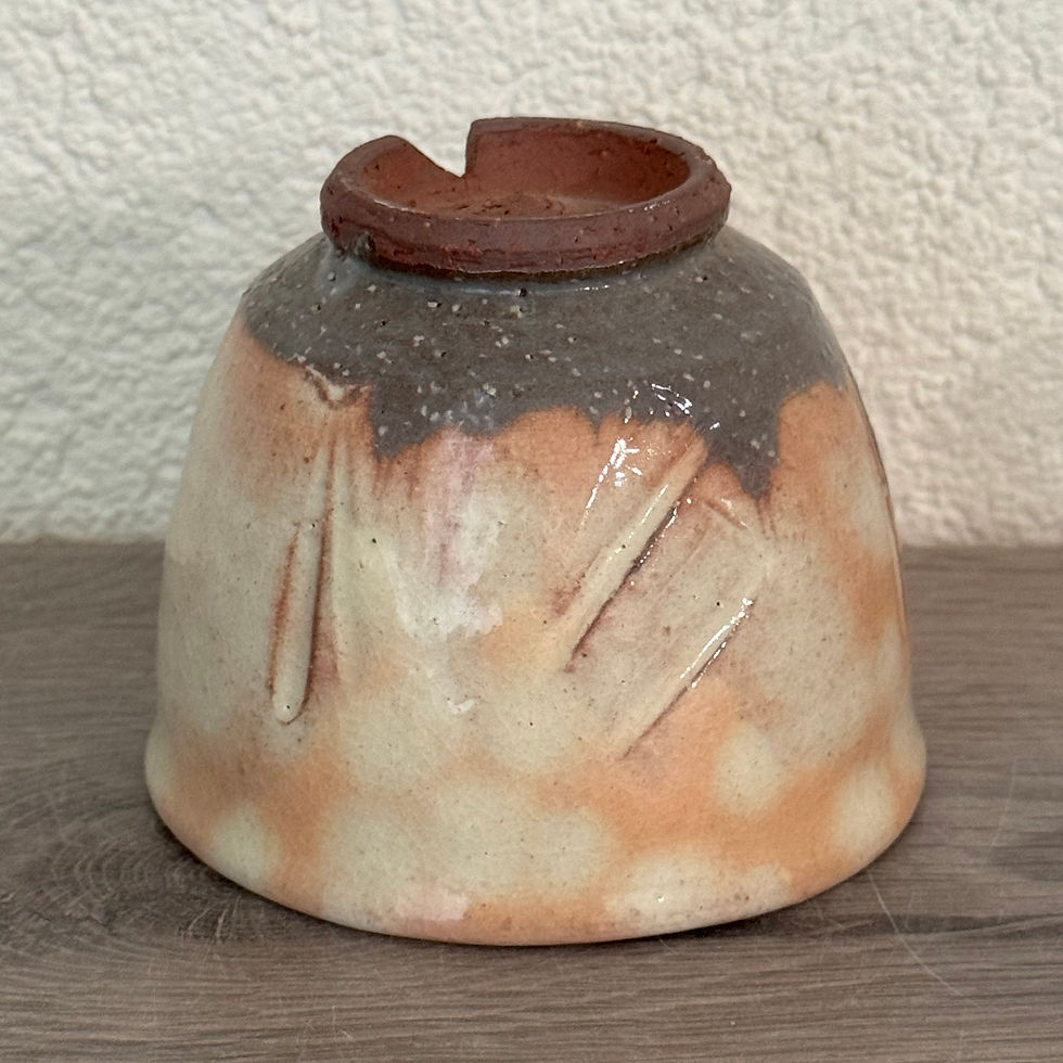 Thumbnail: D086)Hagi ware Yuka Matsuo tea cup