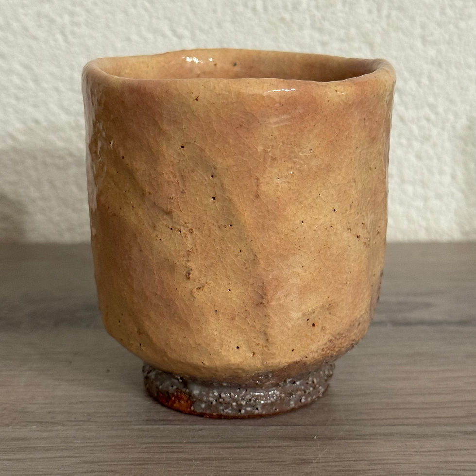 Thumbnail: Q021)Hagi ware Kunisuke Nakahara tea cup