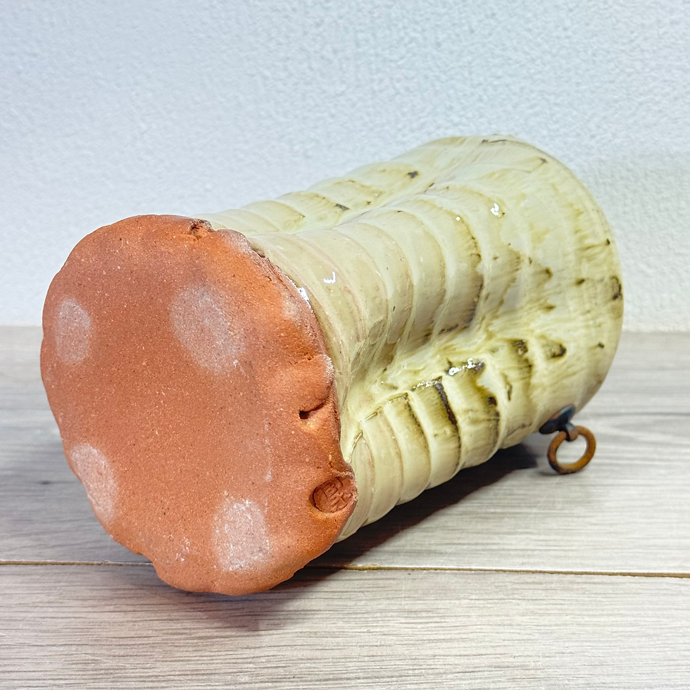 Thumbnail: LL34)Hagi ware  Vase （Wall hanging）