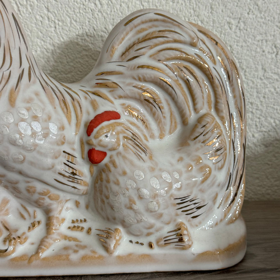 Thumbnail: H001)Hagi ware Tenryu Chicken Ornament