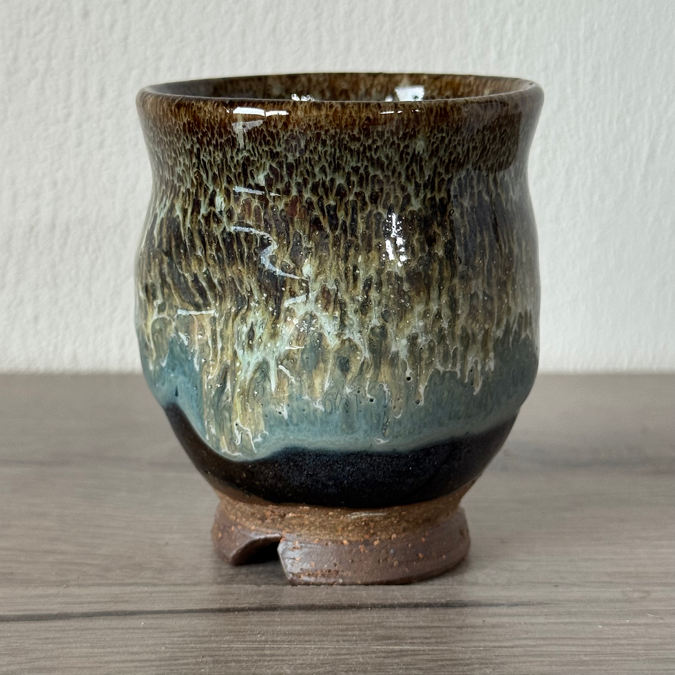 EE91)Hagi ware tea cup Seigan Yamane