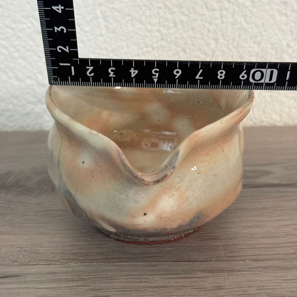 Thumbnail:  G065)Hagi ware Kunisuke Nakahara lipped bowl Yuzamashi boiled water cooling