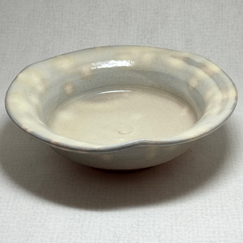 Thumbnail: WW39)Hagi ware Senshu Okada(food)bowl plate φ15cm