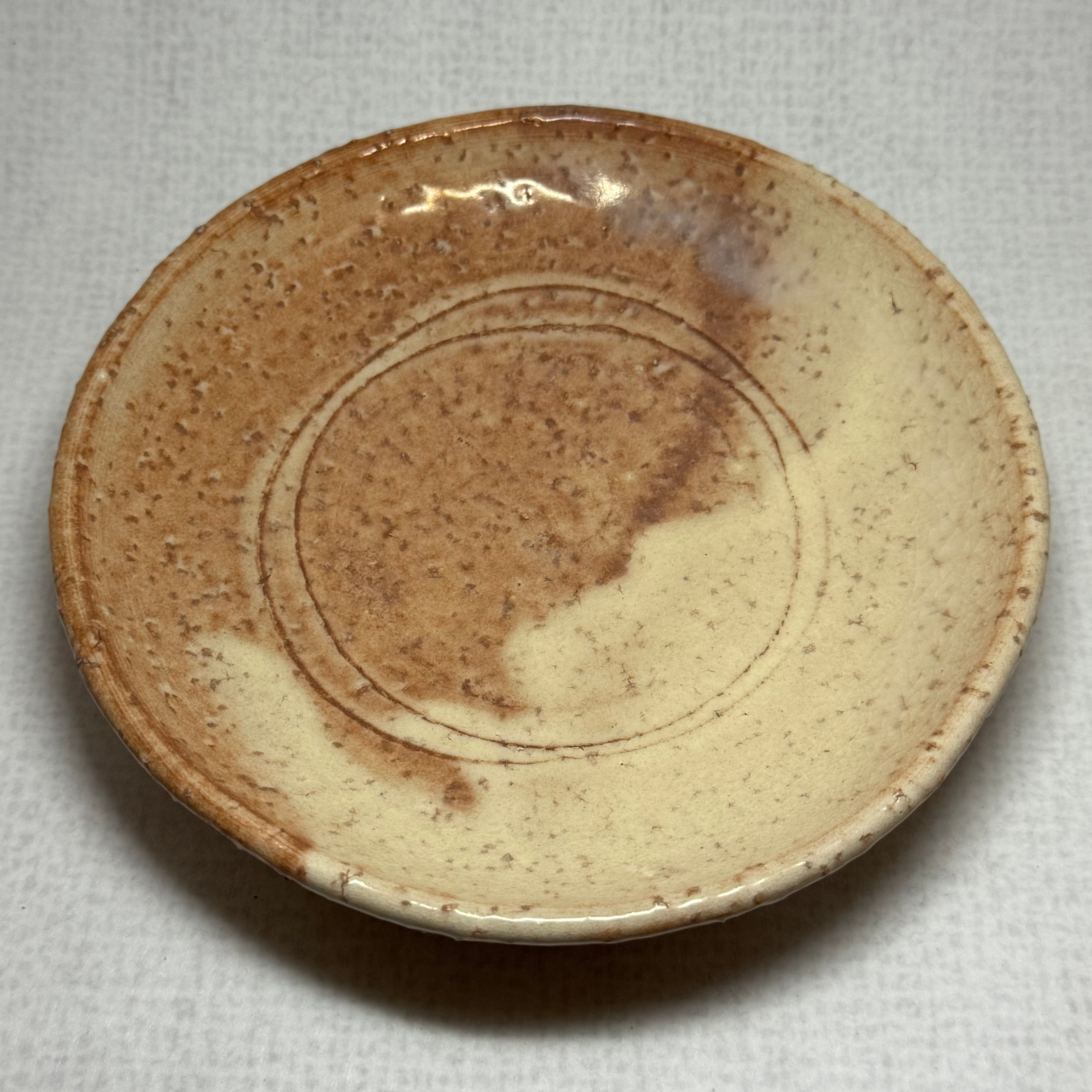 WW15)Hagi ware Plate φ15cm
