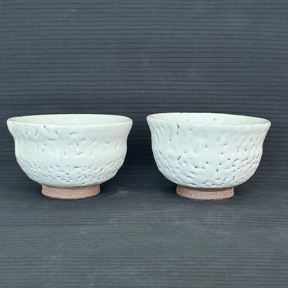 Thumbnail: D005)Hagi ware Seigan Yamane tea cup(2  for €30,00)