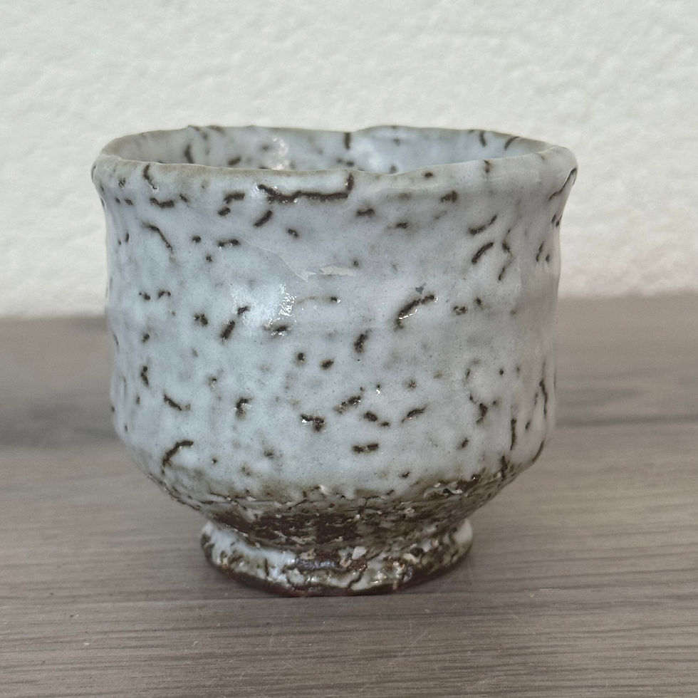 Thumbnail: T009)Hagi ware Kunisuke Nakahara espresso cup,sake cup