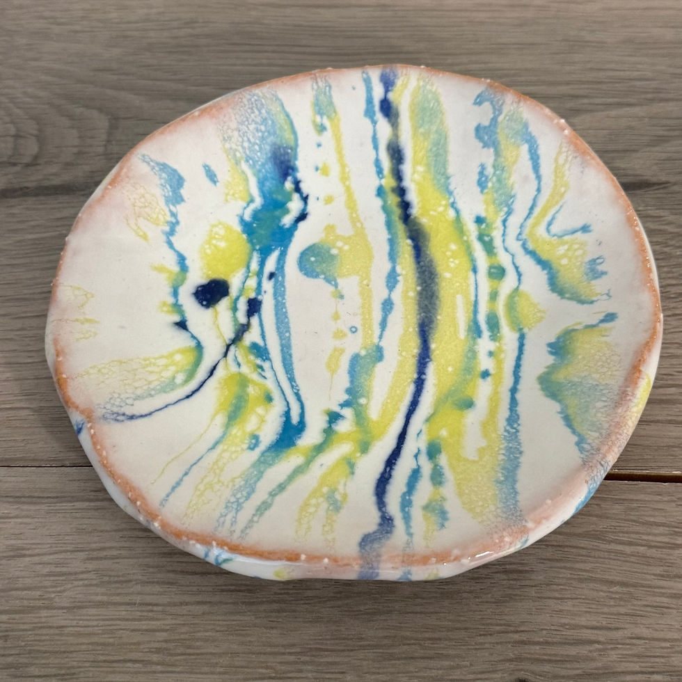 Thumbnail: S027)Hagi ware plate φ13.5cm