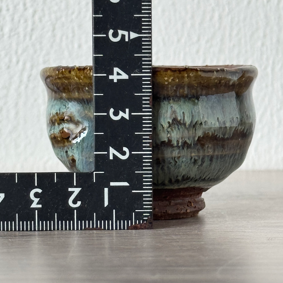 Thumbnail: W071)Susa ware Dousen Tsuchitani sake cup,espresso cup