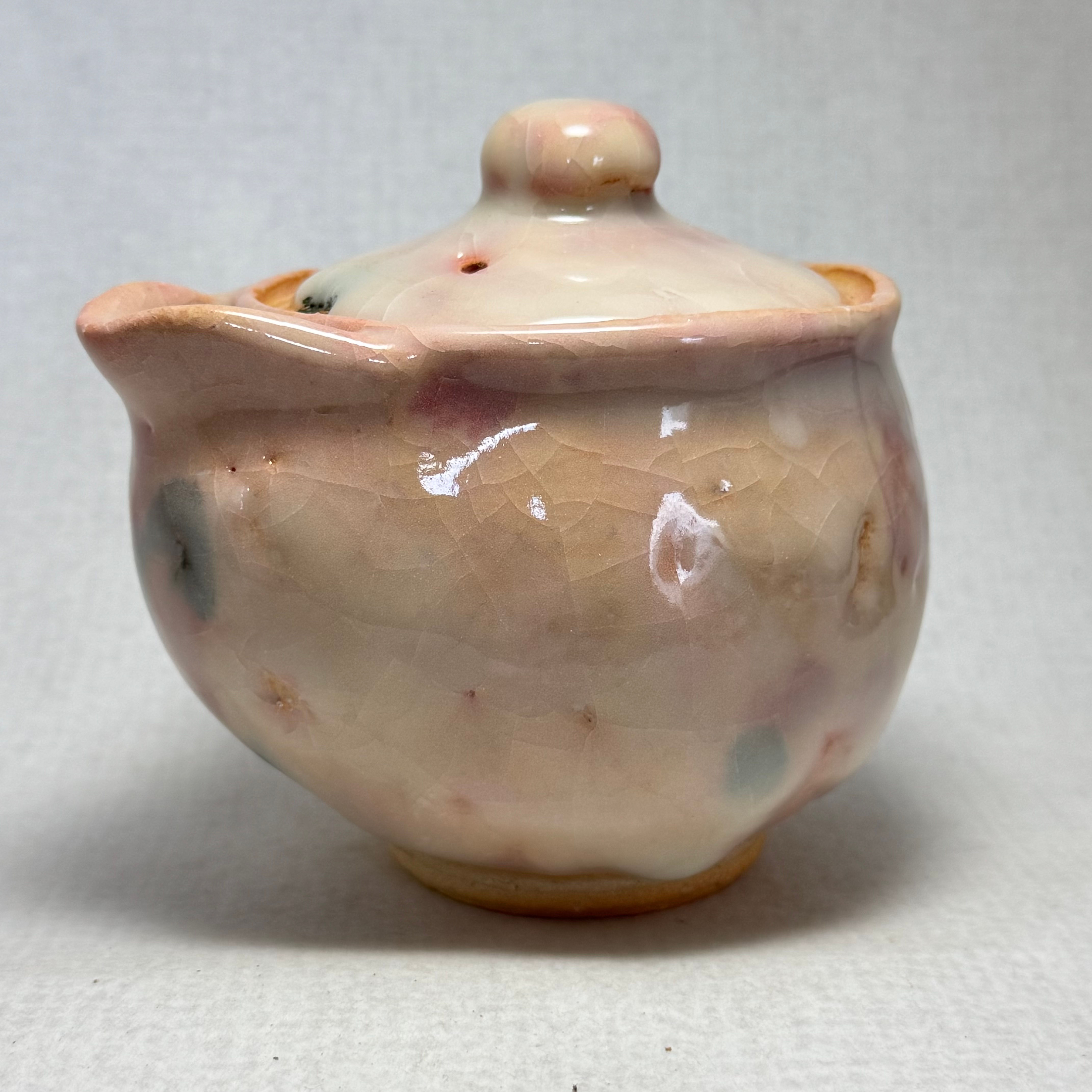 XX62)Hagi ware Hohin teapot Yukihisa