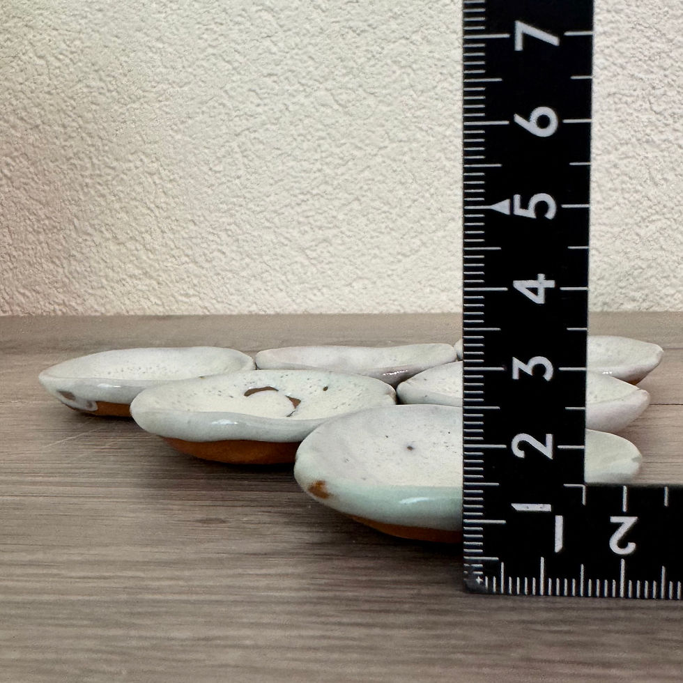 Thumbnail: J049)Hagi ware Sanpei Nagasaki small dish,Chopstick rest (6 for €15,00)