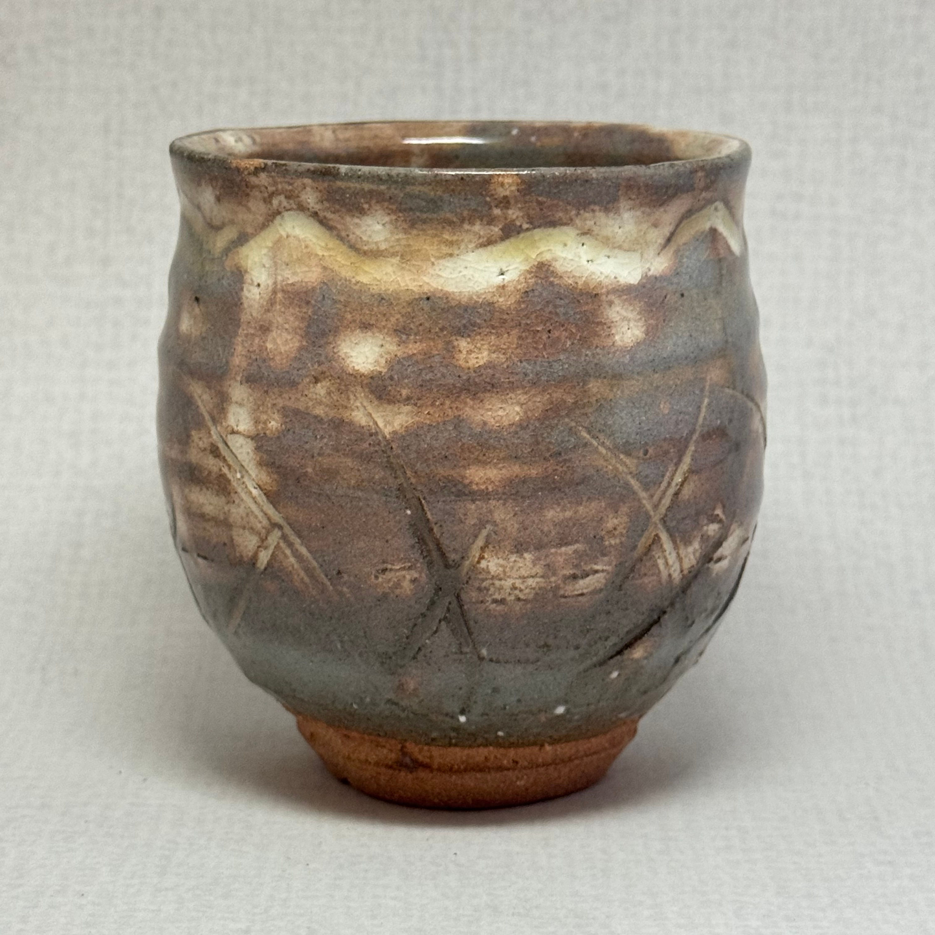 ZZ70)Hagi ware Deishi Shibuya tea cup