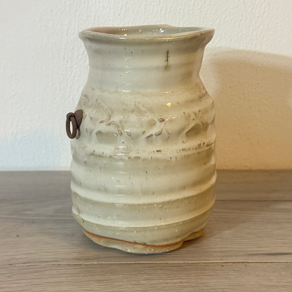 Thumbnail: LL33)Hagi ware  Vase （Wall hanging）