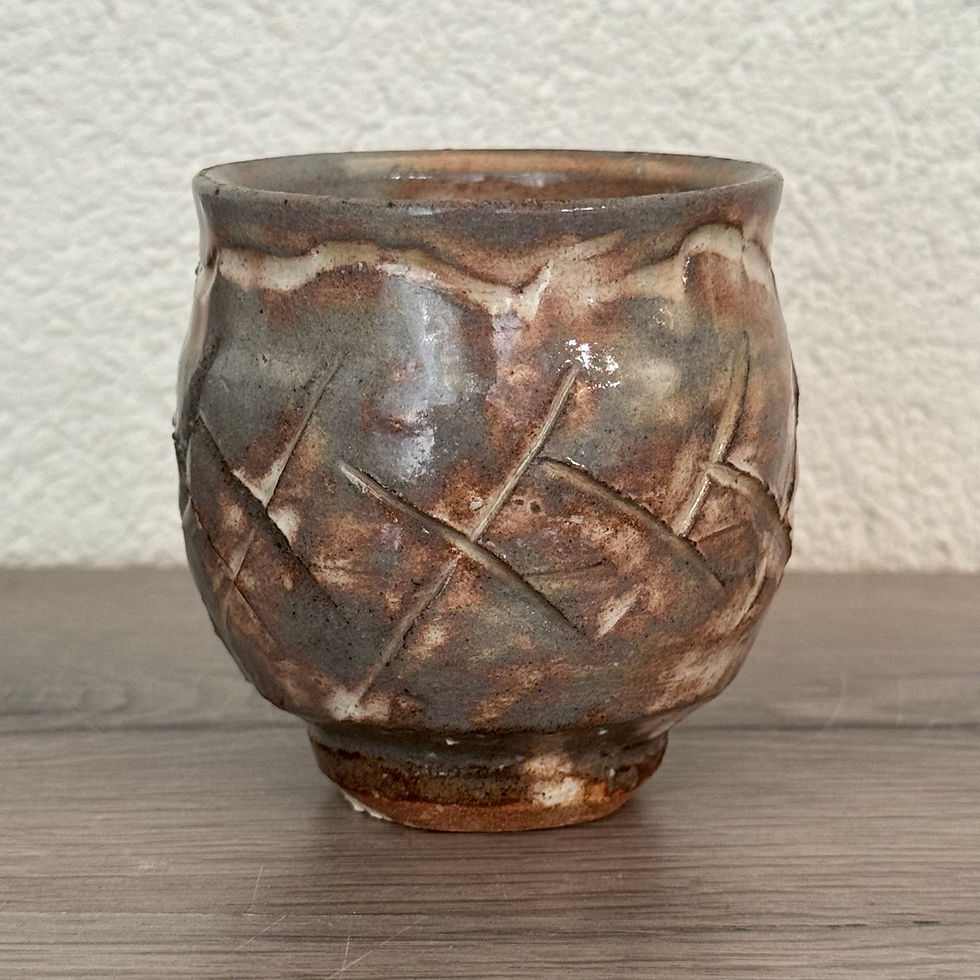 Thumbnail: E059)Hagi ware Deishi Shibuya tea cup