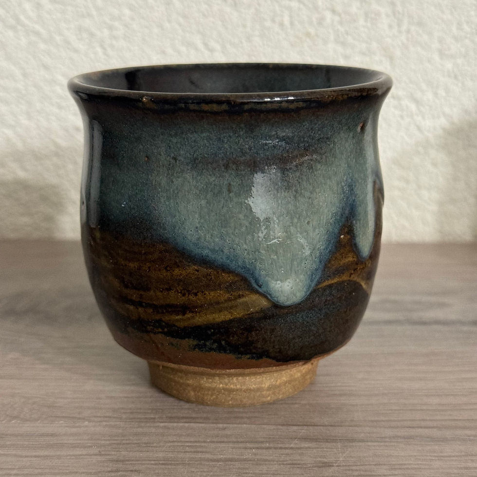 Thumbnail: Q045) Hagi ware Seigan Yamane tea cup