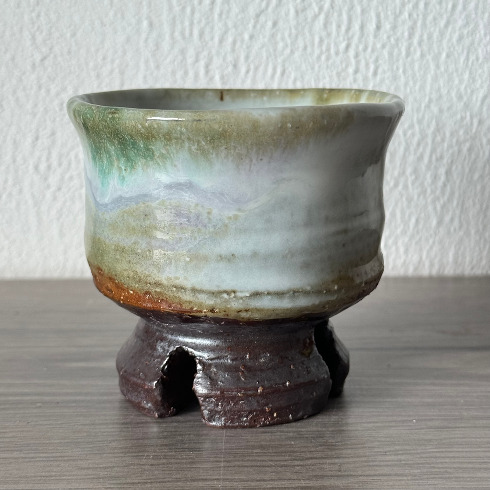 Thumbnail: T072 )Hagi ware Seigan Yamane   espresso  cup ,sake cup