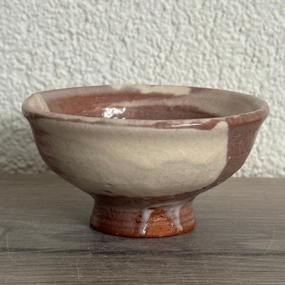 Thumbnail: L063)Hagi ware Yuka Matsuo sake cup,espresso cup