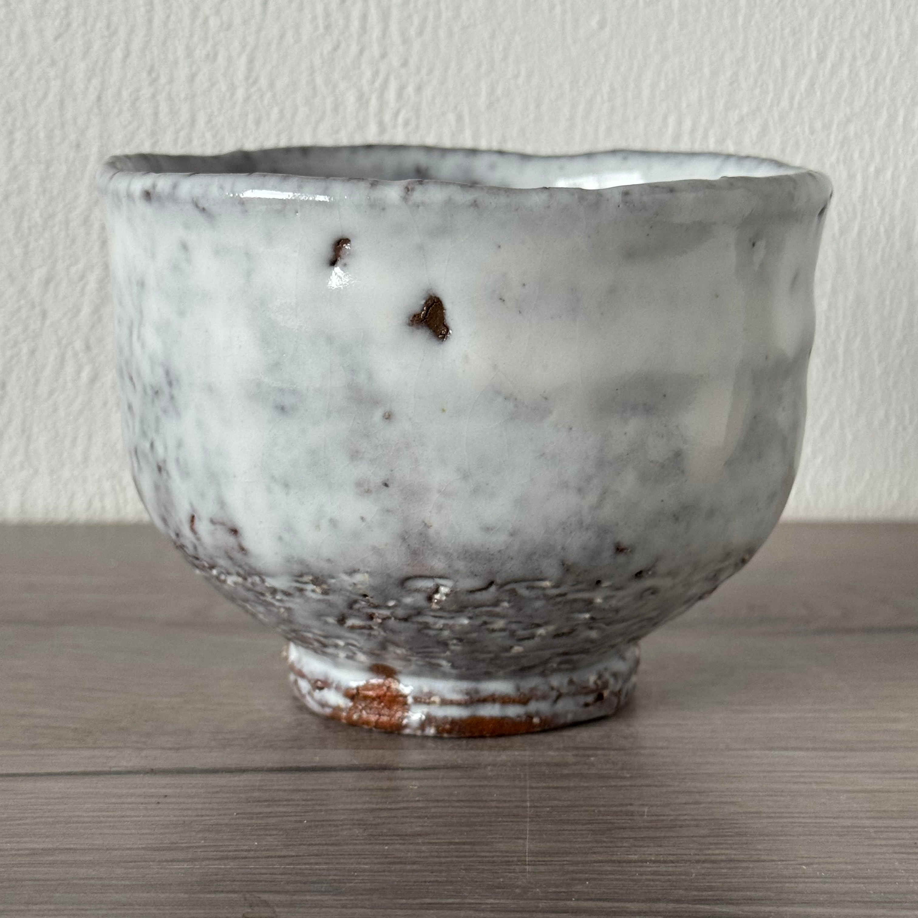 X075)Hagi ware Kunisuke Nakahara matcha bowl