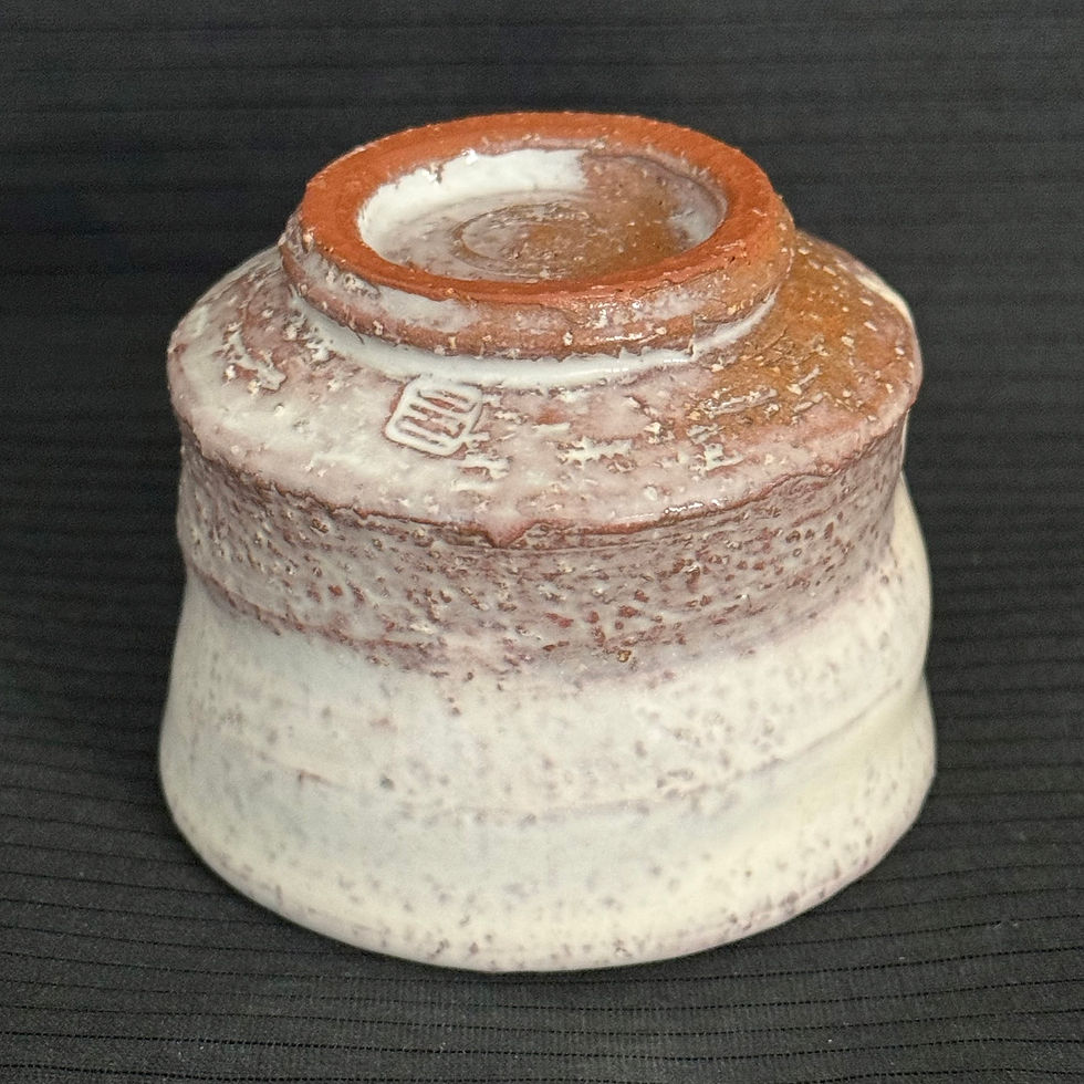Thumbnail: L072)Hagi ware Yuka Matsuo sake cup,espresso cup