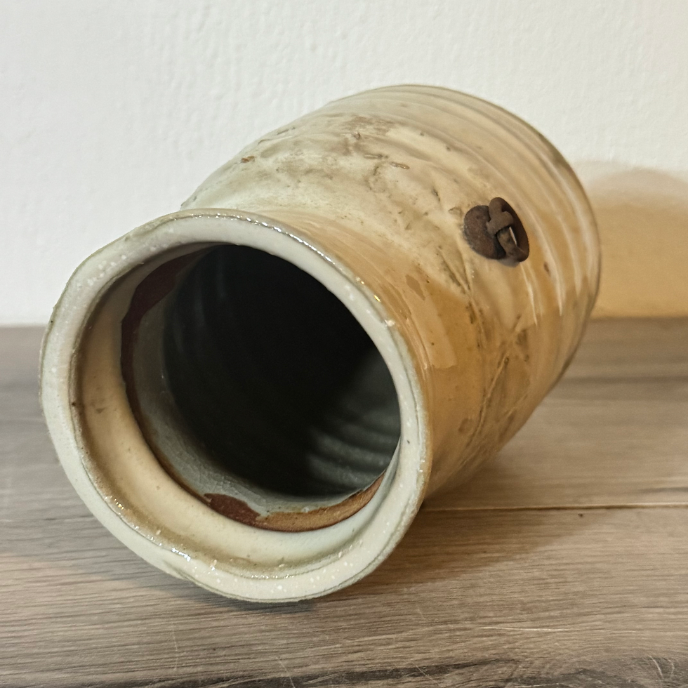 Thumbnail: LL33)Hagi ware  Vase （Wall hanging）