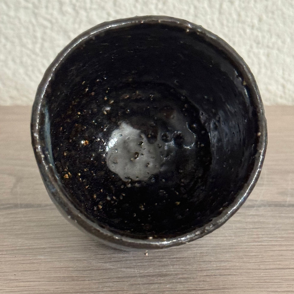 Thumbnail: N053)Hagi ware Kunisuke Nakahara espresso cup,sake cup