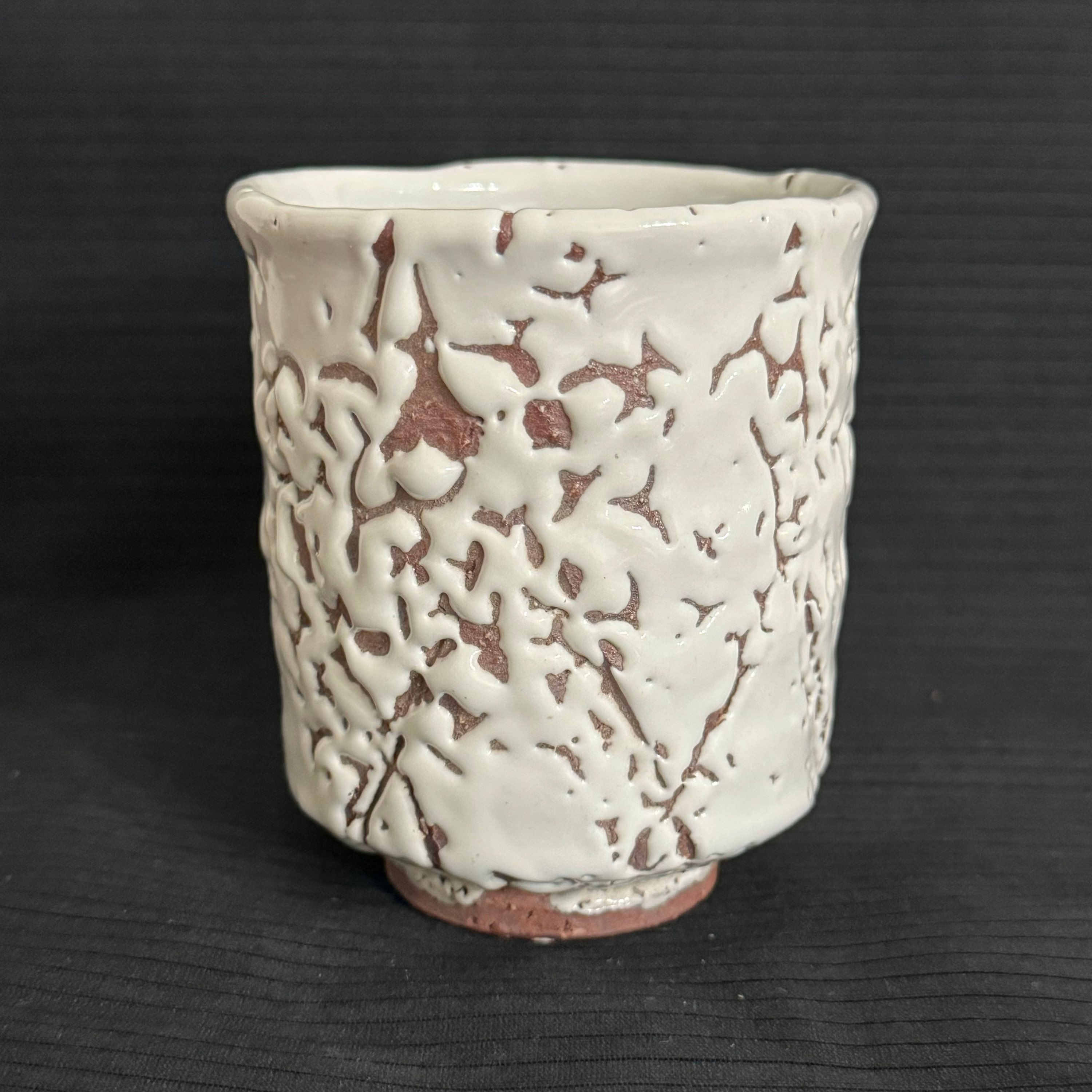 K062)Hagi ware Kunisuke Nakahara tea cup