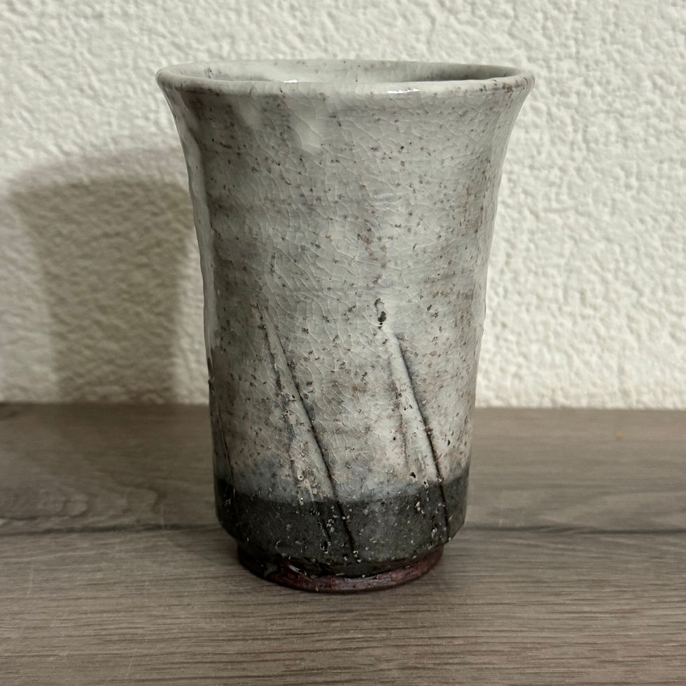 Thumbnail: Q030)Hagi ware Kunisuke Nakahara cup  tumbler